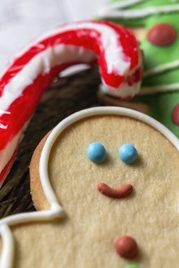 Tahta masada Noel kurabiyeleri