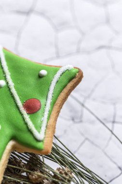 Tahta masada Noel kurabiyeleri