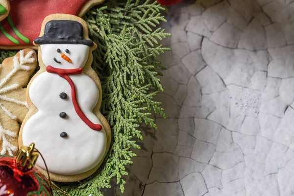 Tahta masada Noel kurabiyeleri