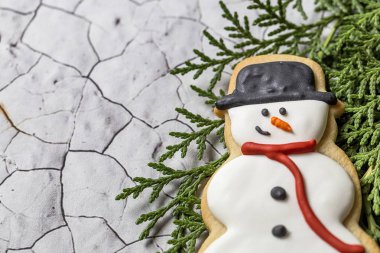 Tahta masada Noel kurabiyeleri