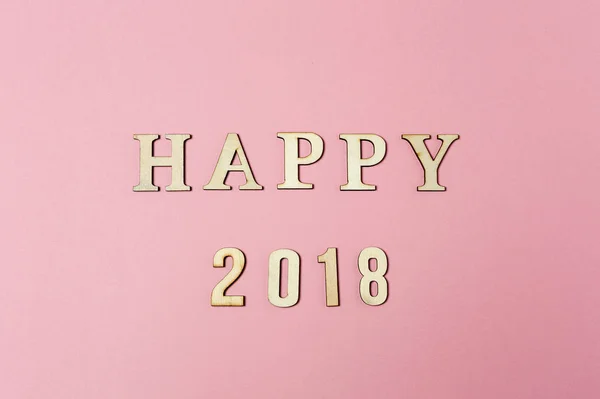 Φόντο με λέξη 2018 ευτυχισμένο το νέο έτος. — Φωτογραφία Αρχείου