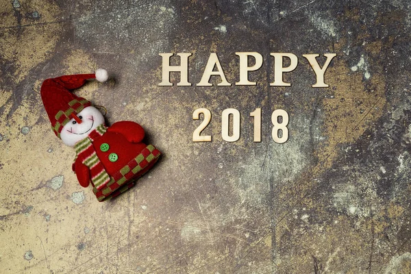 Fondo con la palabra 2018 feliz año nuevo . — Foto de Stock