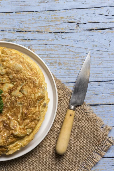 Delicious potato omelet — Stock Photo, Image