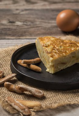 Lezzetli patates omlet 