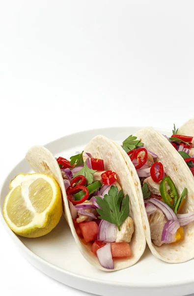 Homemade Mexican Tacos — стокове фото