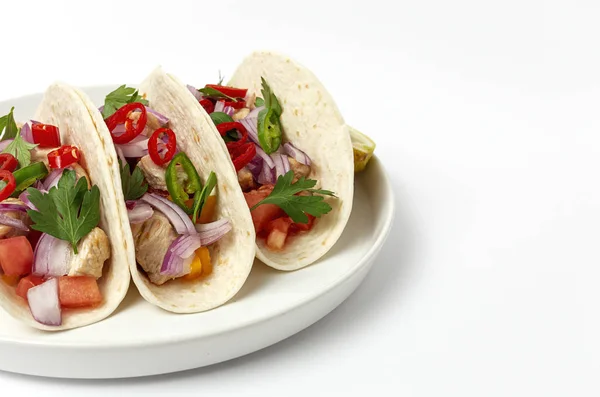 Homemade Mexican Tacos — стокове фото