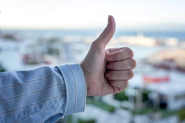 Mani Donna Sul Balcone Applaudire Personale Medico Lotta Contro Coronavirus — Foto Stock