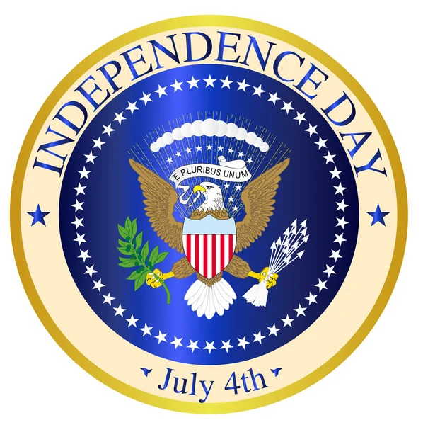 Independence Day Seal — Stock Vector