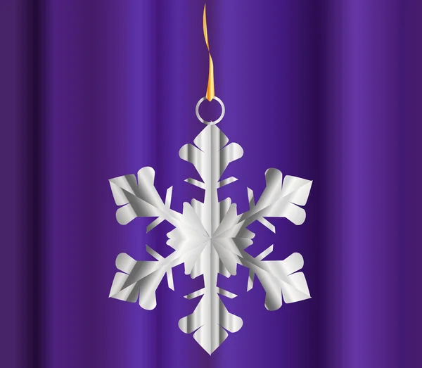 En dekorativ Snow Flake — Stock vektor