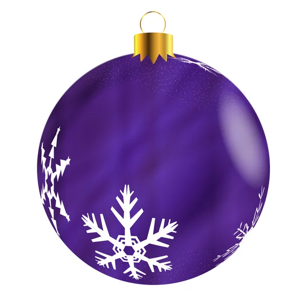 Decorazione albero viola — Vettoriale Stock