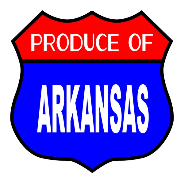 Produce Of Arkansas — Stock Vector