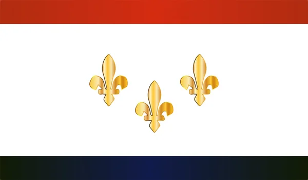 Új Orleans városi zászló — Stock Vector