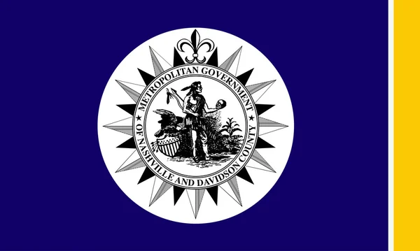 Bandeira da cidade de Nashville — Vetor de Stock