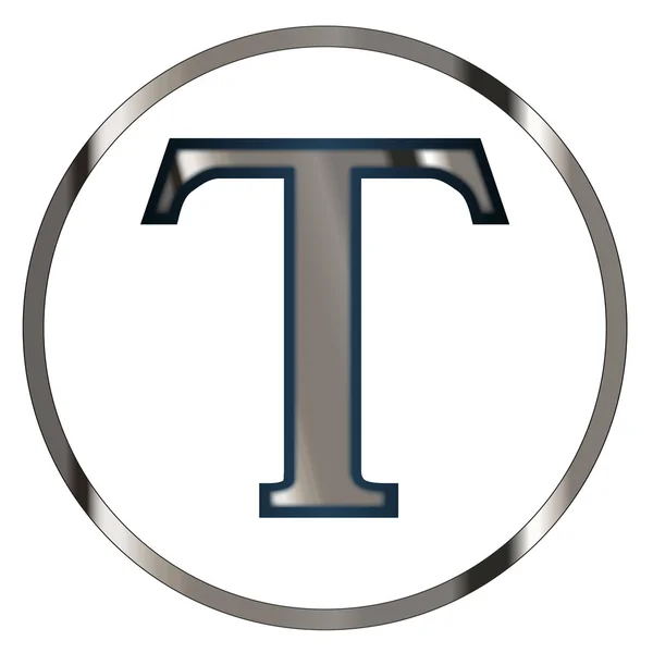 Řecké písmeno Tau — Stockový vektor