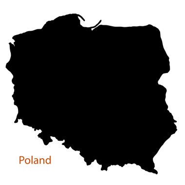 Polonya siluet harita