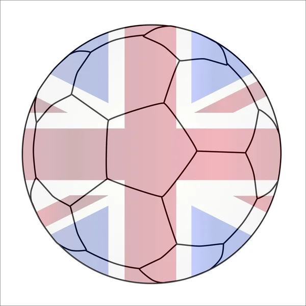 Union Jack Football Football — Image vectorielle