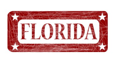 Kırmızı mürekkep damgası Florida