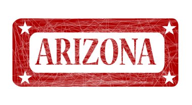 Kırmızı mürekkep damgası Arizona