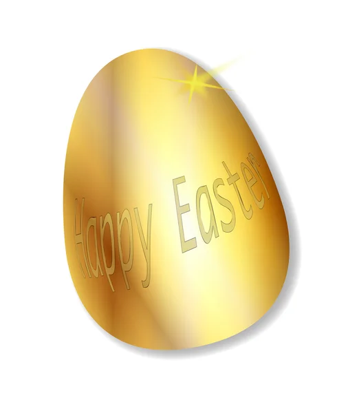 Gold Easter Egg — Stock Vector
