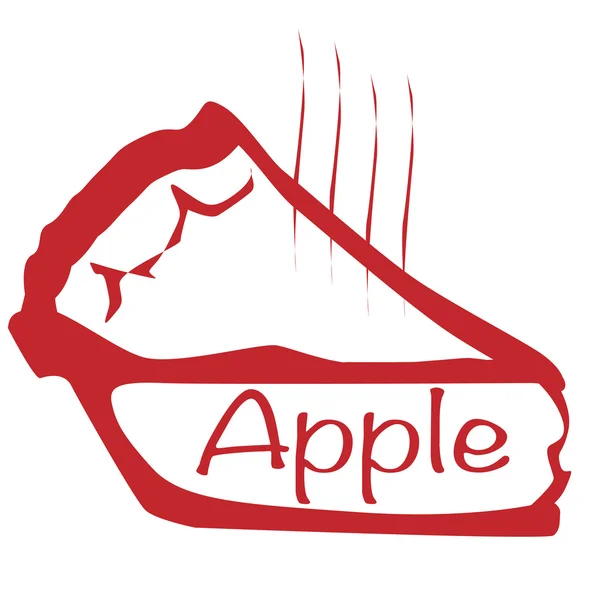 Warm Apple Pie — Stock Vector