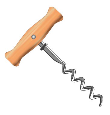 Metal ve ahşap tirbuşon izole