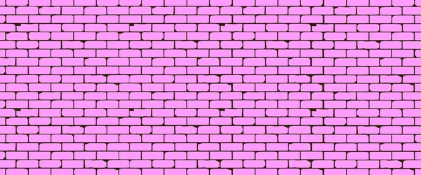 Wide Pink Wall Background — Stock Vector