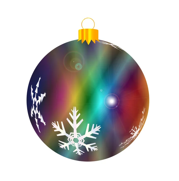 Multi colore Bauble decorazione — Vettoriale Stock