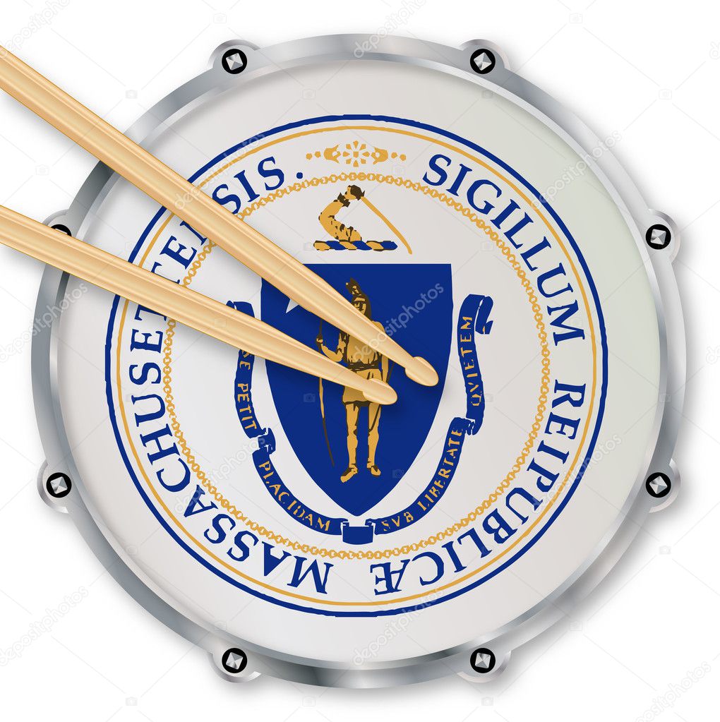 マサチューセッツ州 スネア ドラム ストックベクター C Bigalbaloo