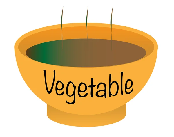 Kase sebze çorbası — Stok Vektör