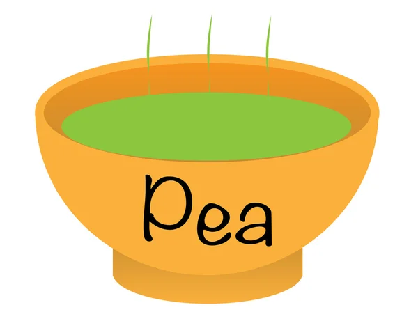 Кубок горохового супа — стоковый вектор