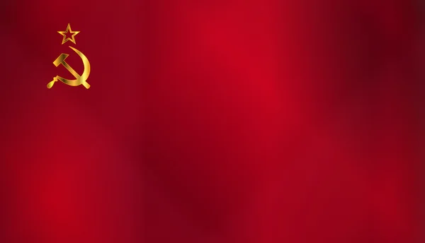 Drapeau rouge russe — Image vectorielle