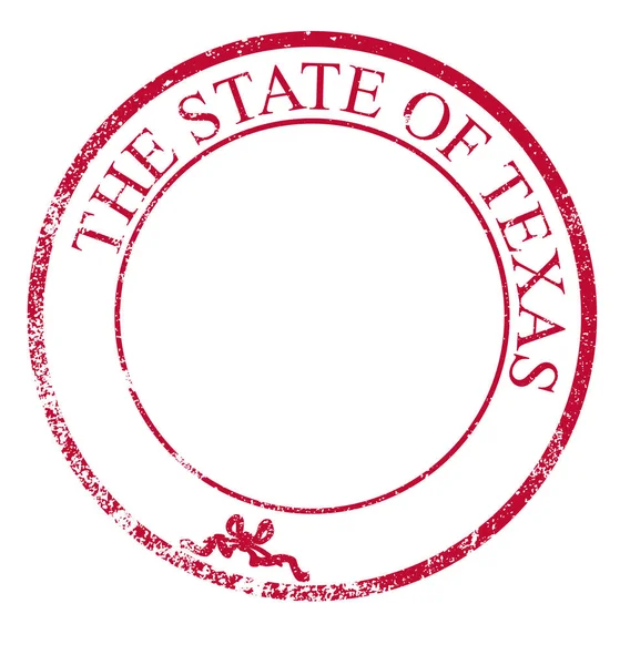 Timbre d'encre en caoutchouc Texas State — Image vectorielle