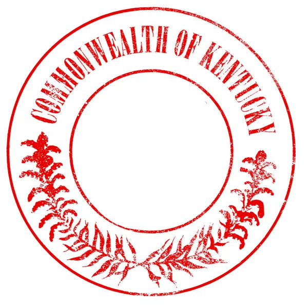 Кентуккийская красная марка — стоковый вектор