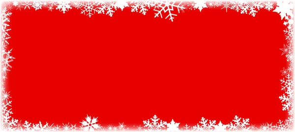 Sneeuwvlok rode achtergrond — Stockvector