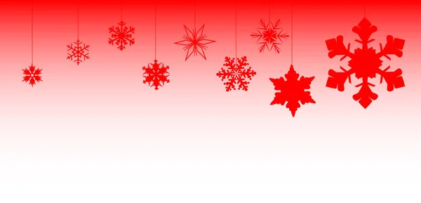 赤いクリスマスの飾り — ストックベクタ