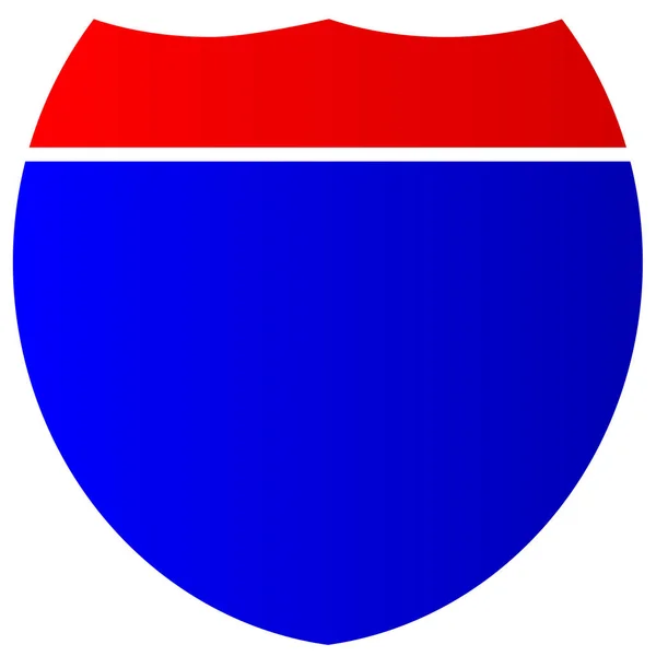 Interstate Shield teken — Stockvector