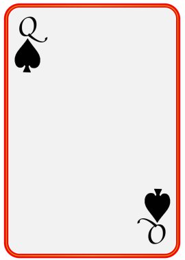 Boş oyun kağıdı maça