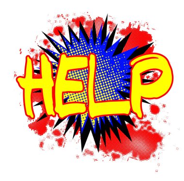 Komik ünlem işareti yardım