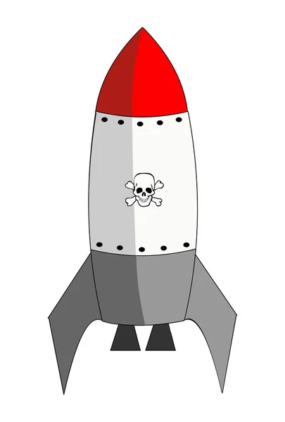 Rocket isolato esplosivo — Foto Stock
