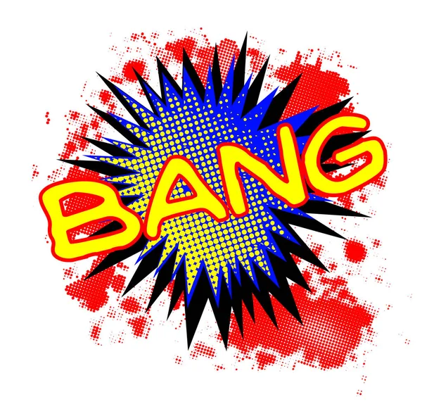 Exclamación de Bang Comic — Vector de stock