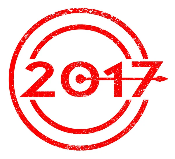2017 μπλε ημερομηνία Grunge — Διανυσματικό Αρχείο