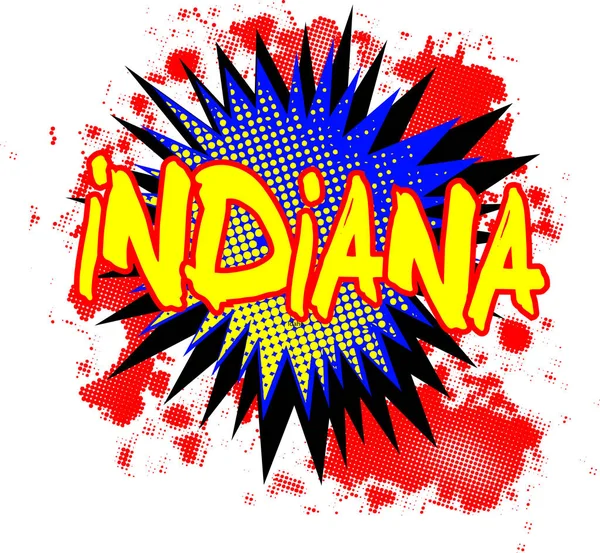 Indiana komische uitroepteken — Stockvector