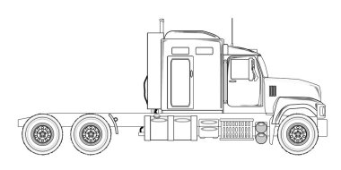 Kamyon traktör ünitesi anahat