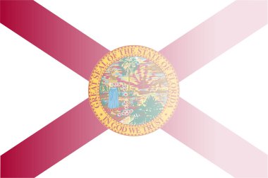 Florida Devlet bayrağı arka plan yavaş yavaş