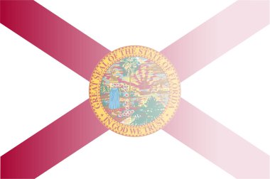 Florida Devlet bayrağı arka plan yavaş yavaş