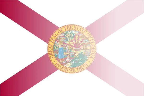 Vlag van Florida State vervagen achtergrond — Stockvector