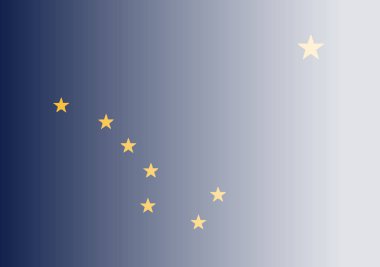 Alaska Devlet bayrağı arka plan yavaş yavaş