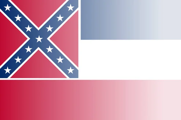 Mississippi State flagga tona bakgrunden — Stock vektor