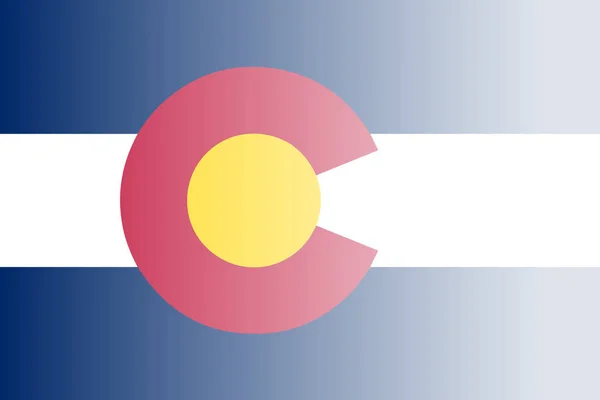 Colorado state flag verblassen Hintergrund — Stockvektor