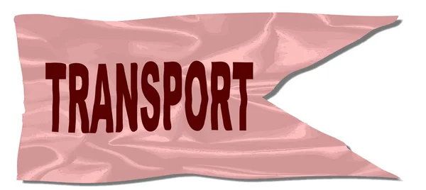 Transport Drapeau en soie — Image vectorielle